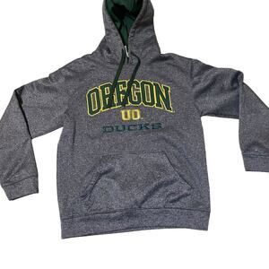 University of Oregon Oregon Ducks Gray Pullover Hoodie Knights Apparel Size M